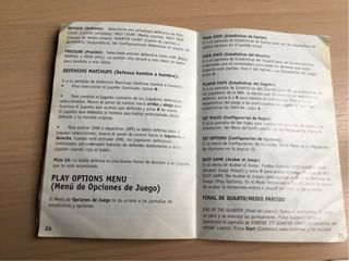 Manual NBA Live 95 SNES