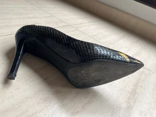 Tacones eZzio Leopardo Negro-Rojo Talla 40