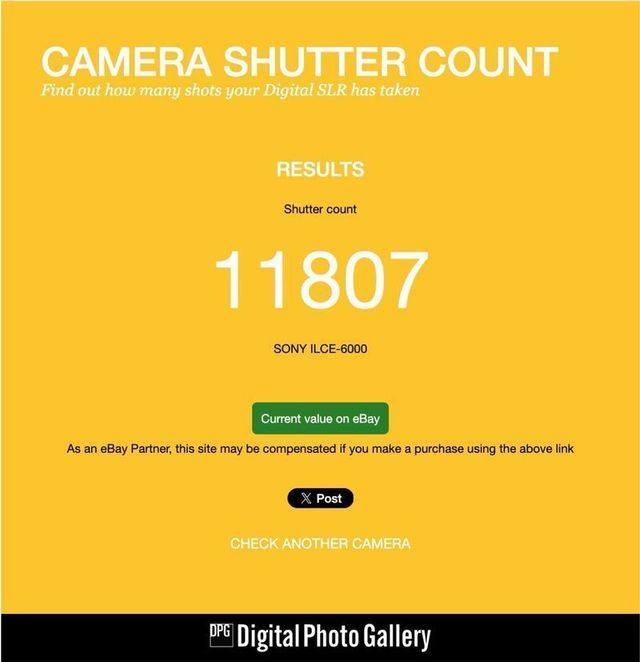 11800 scatti Sony A6000