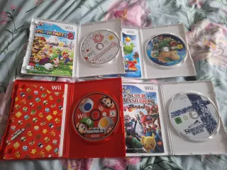 Lote 4 Juegos Wii Mario y Smash Bros