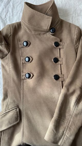 Abrigo Mango Camel Tipo Casaca