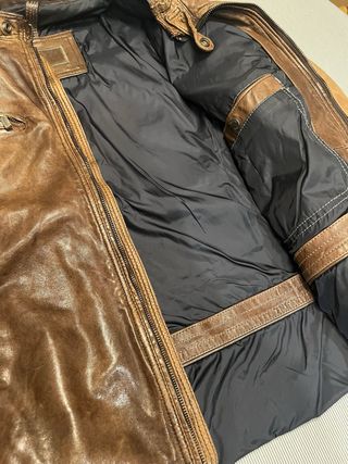 Chaqueta Cuero Massimo Dutti Talla M