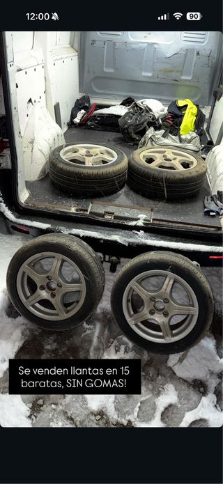 Ruote 4x100 15 (senza pneumatici)