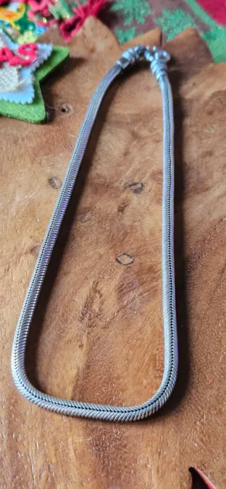 Collana snake in argento