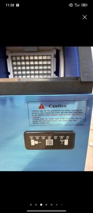 Máquina de hielo VEVOR azu -HIELO PEQUEÑO-