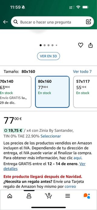 Cama Infantil Casa Blanca 80x160