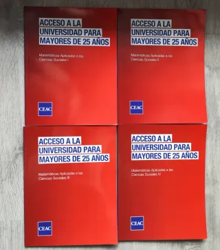 Lote libros Acceso Universidad +25 H/CCSS