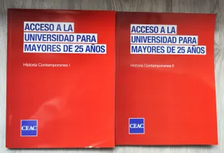 Lote libros Acceso Universidad +25 H/CCSS