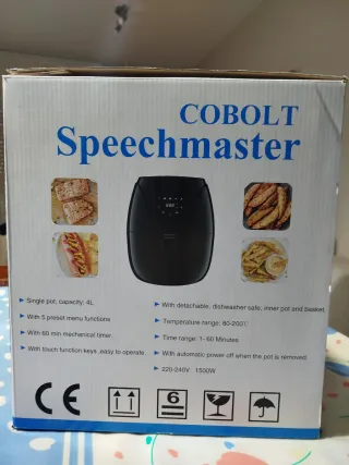 Freidora de aire con funcion de voz