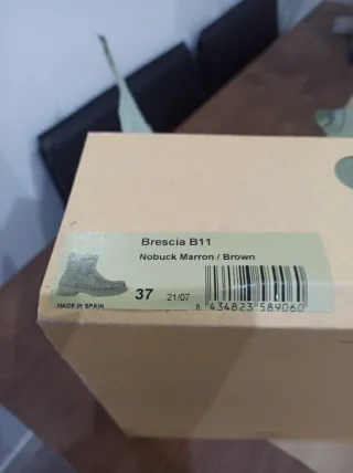 Botines  Panamá Jack Nobuck Marrón Talla 37.