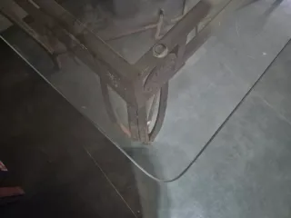 Mesa con cristal doble.solo el cristal mecosto 200