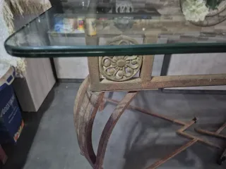 Mesa con cristal doble.solo el cristal mecosto 200