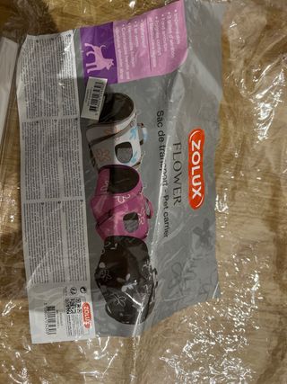 Transportín Mascota Cabina Grande Flores