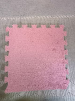 Pack 12 Alfombras Puzzle Peluche - Varios colores