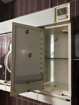 Armario Baño Vintage Cristal Metal. Años 70