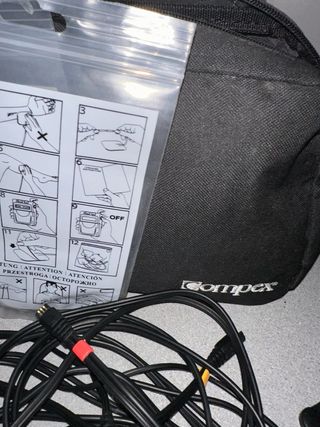 Cables electroestimulador Compex.