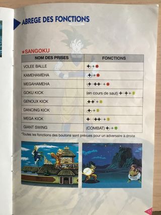 Manual SNES Dragon Ball Z Ultime Menace