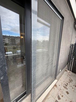 Puerta corredera PVC Gris Ral 7016