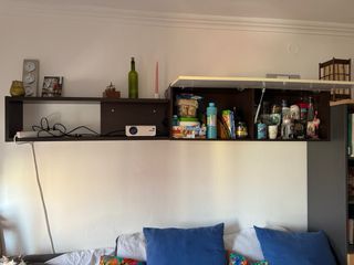 Mueble moderno comedor blanco y marrón