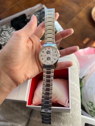 Reloj Suizo Plata 3 Años Garantía