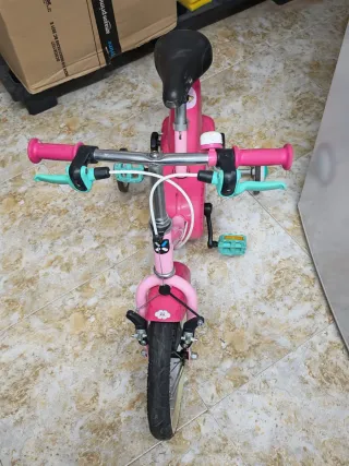 Bici  Declathon niña rosa