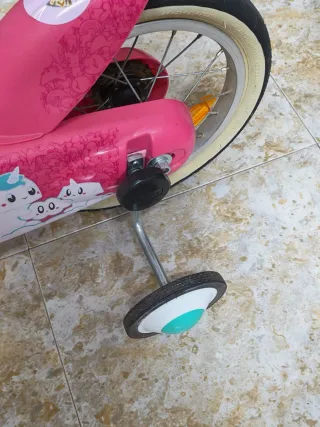 Bici  Declathon niña rosa