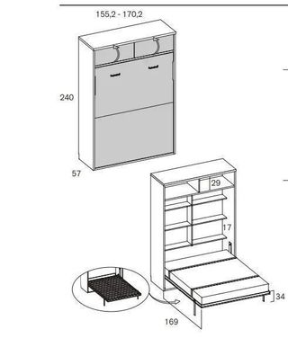 CAMA ABATIBLE DE MATRIMONIO RMBO ̈