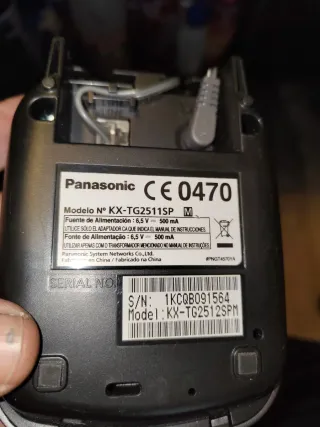 Teléfono Panasonic Inalámbrico Gris