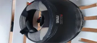 Casco LS2 Negro con Visera rota