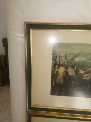 2 Marcos Grandes Madera Dorados y Verdes