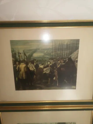 2 Marcos Grandes Madera Dorados y Verdes