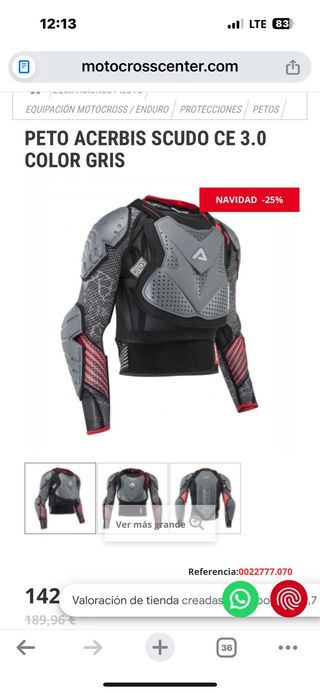 Peto enduro Acerbis Scudo CE 3.0 Protector