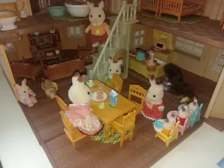 Casa Sylvanian con luces