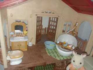 Casa Sylvanian con luces