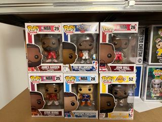 Funko Pop! NBA James Harden, Zion Williamson, John