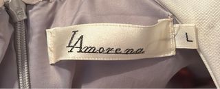 Vestido rosa con cuello blanco