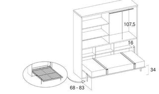 COMPOSICION CON CAMA ABATIBLE RMB ̈
