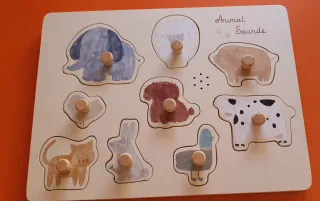 Puzzle de madera Animal Sounds