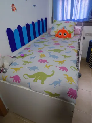 Estructura Cama infantil IKEA SLÄKT blanca 90x200