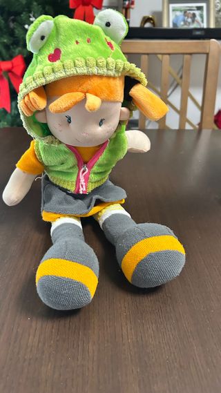 Peluche de rana para bebé