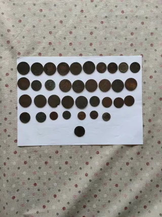 Monedas antiguas de 1800