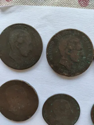 Monedas antiguas de 1800