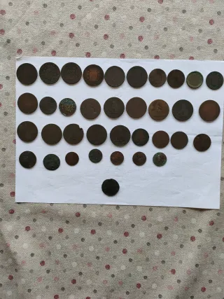 Monedas antiguas de 1800