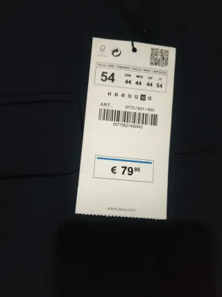 Traje Zara Man Negro Talla M