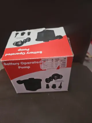 Inflador a pilas para colchonetas