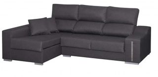 Sofa en L gris oscuro