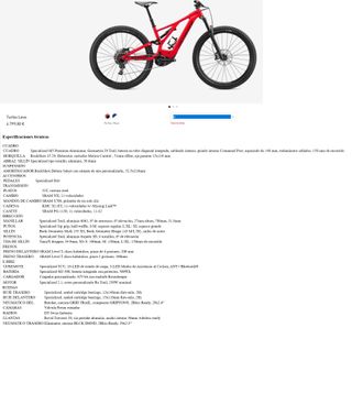 Specialized Turbo Levo Roja Talla M