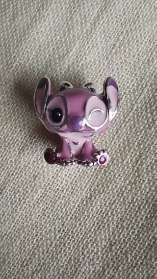 Charm Angel Pandora Rosa y Morado