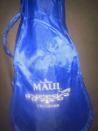 Ukulele blu in discrete condizioni