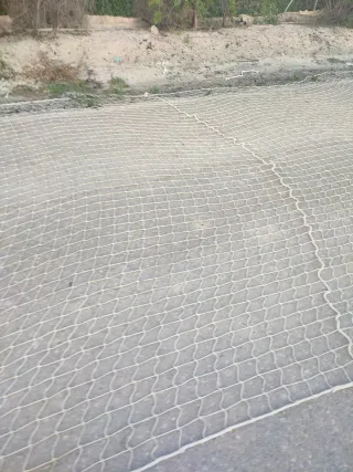 Red de seguridad obra 5x11m blanca